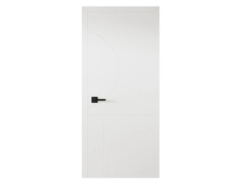 Modern Flush Interior Door 16 3D Model
