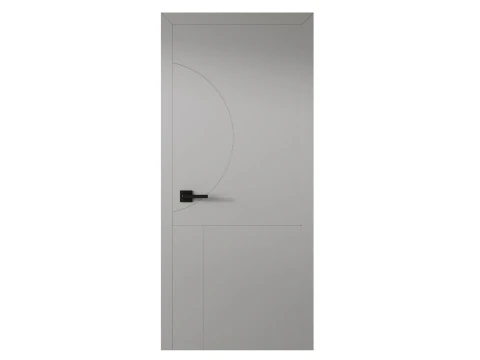 Modern Flush Interior Door 16 3D Model