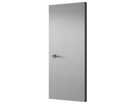 Modern Flush Interior Door 16 Modello 3D