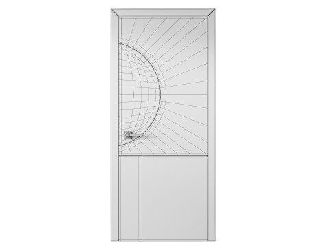 Modern Flush Interior Door 16 Modello 3D