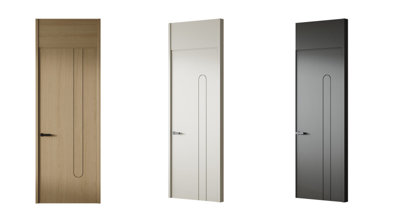 Modern Interior Door 19 3D Модель .c4d .max .obj .3ds .fbx .stl .blend