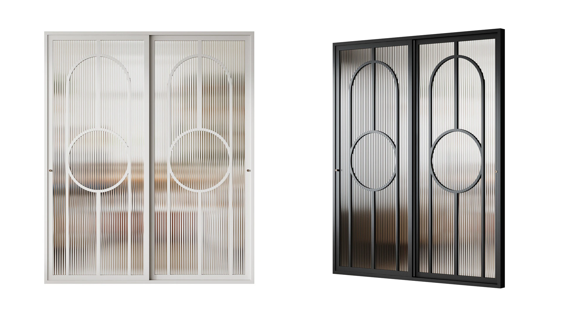Partition Door 55 3D Model .c4d .max .obj .3ds .fbx .stl .blend
