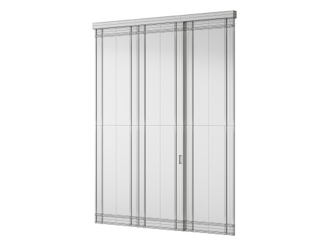 Partition Door 58 3D Modell