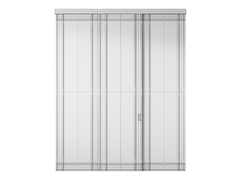 Partition Door 58 3D Modell