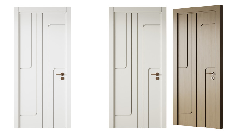 Soft Boz Vizon Interior Door 21 Model 3D .c4d .max .obj .3ds .fbx .stl .blend 