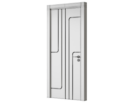 Soft Boz Vizon Interior Door 21 Model 3D