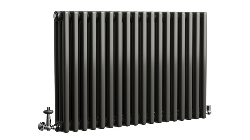 3 Column Horizontal Radiator 3D Model .c4d .max .obj .3ds .fbx .stl .blend 