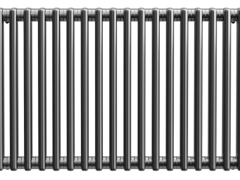 Radiatore orizzontale a 3 colonne Modello 3D