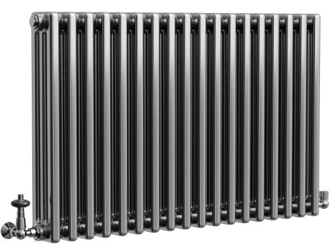 Radiatore orizzontale a 3 colonne Modello 3D