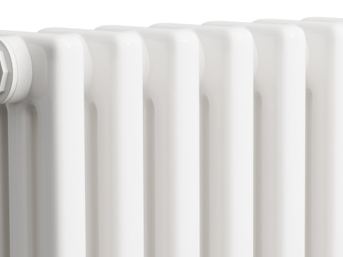 3 Column Horizontal Radiator 3D Model