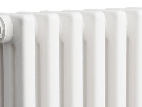 Radiatore orizzontale a 3 colonne Modello 3D