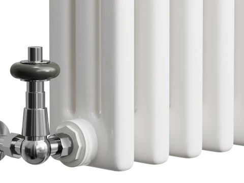 Radiatore orizzontale a 3 colonne Modello 3D