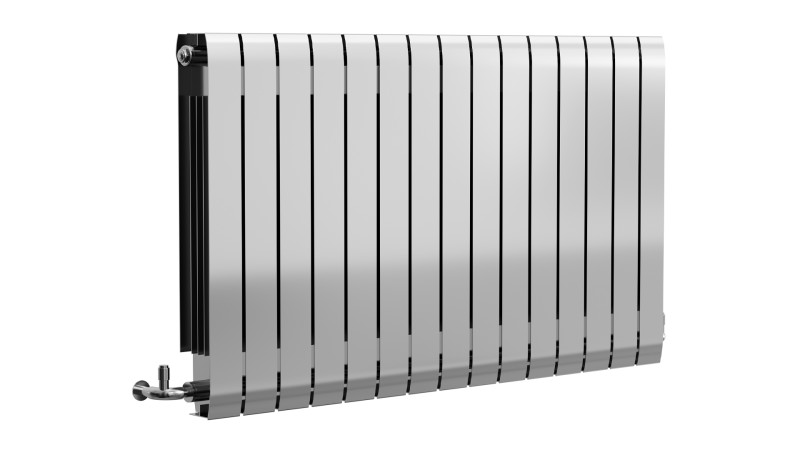 Apollo Modena Modern Horizontal Radiator Aluminium Model 3D .c4d .max .obj .3ds .fbx .stl .blend