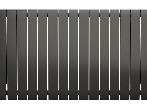 Apollo Modena Modern Horizontal Radiator Aluminium 3D Модель