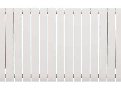 Apollo Modena Modern Horizontal Radiator Aluminium 3D Модель