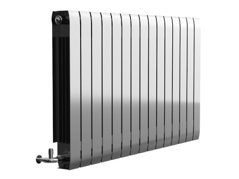 Apollo Modena Modern Horizontal Radiator Aluminium 3D Модель