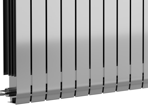 Apollo Modena Modern Horizontal Radiator Aluminium 3D Модель
