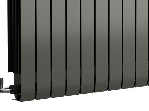 Apollo Modena Modern Horizontal Radiator Aluminium 3D Модель