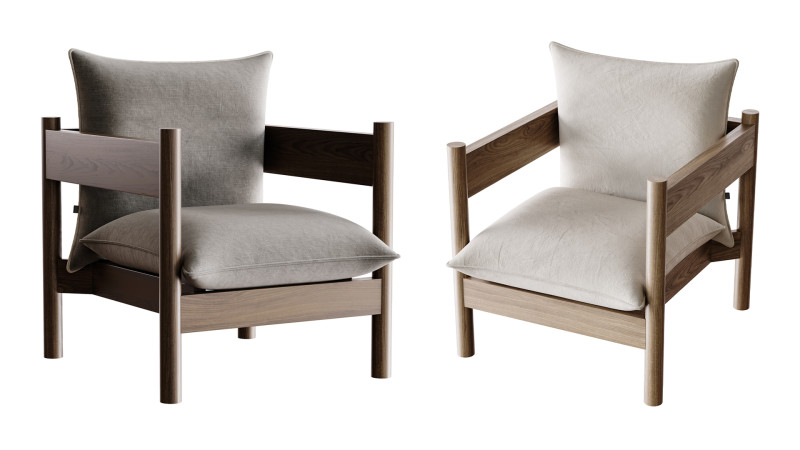 Arbour Club Armchair 3D 模型 .c4d .max .obj .3ds .fbx .stl .blend