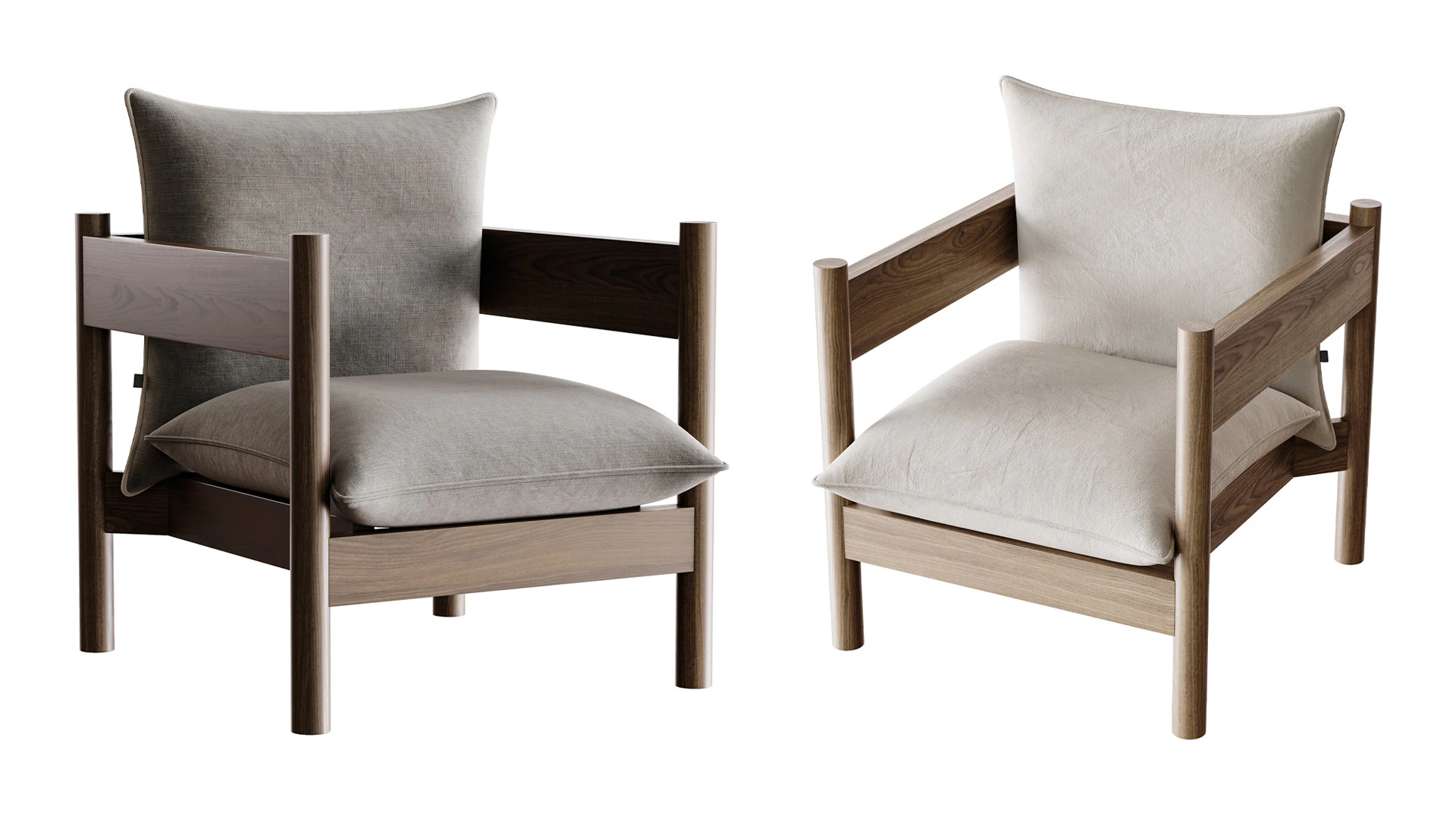 Arbour Club Armchair 3D Model .c4d .max .obj .3ds .fbx .stl .blend