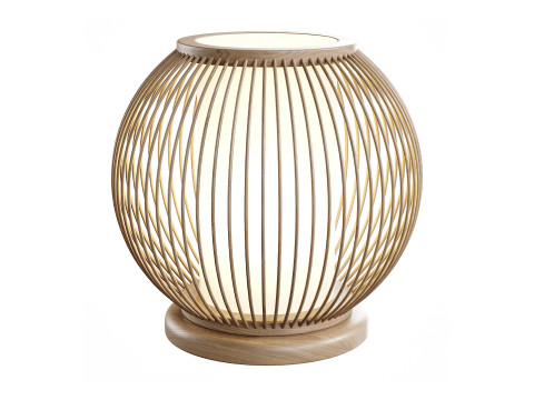 Candeeiro de mesa de bambu Modelo 3D