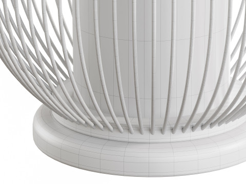 Candeeiro de mesa de bambu Modelo 3D