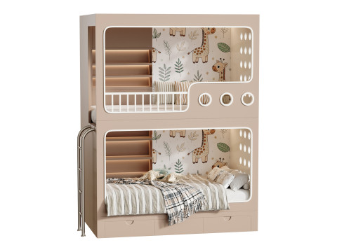Bunk-bed-for-kids-001 Modelo 3D