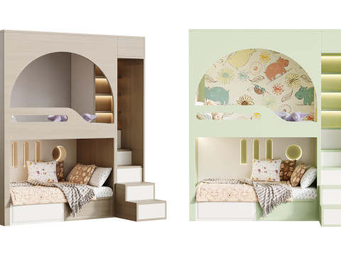 Bunk-bed-for-kids-002 Modelo 3D