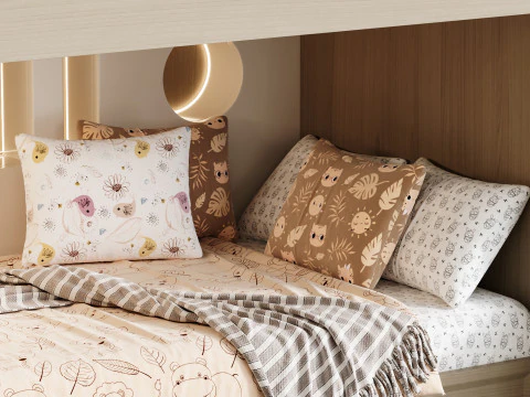 Bunk-bed-for-kids-002 3D Model