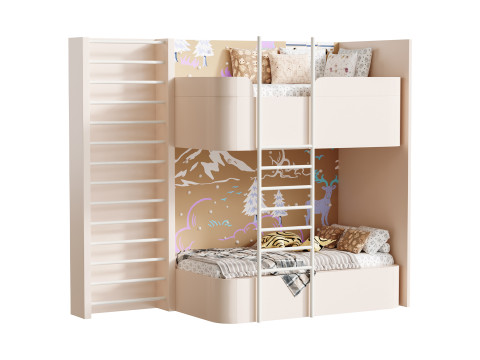 Bunk bed for kids 3 Modèle 3D