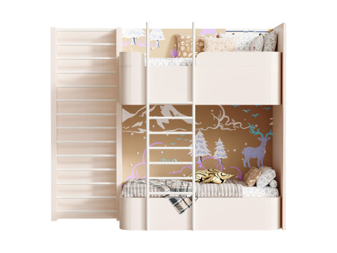 Bunk bed for kids 3 Modèle 3D