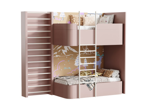 Bunk bed for kids 3 Modèle 3D