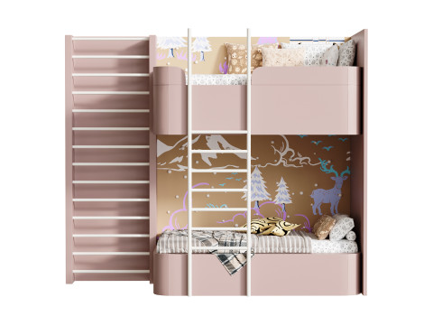 Bunk bed for kids 3 Modèle 3D