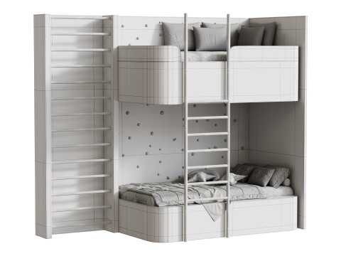 Bunk bed for kids 3 Modèle 3D