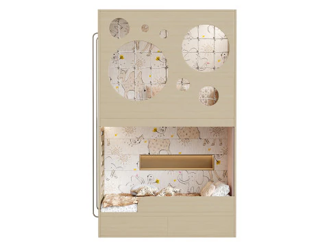 Letto a castello per bambini 4 Modello 3D