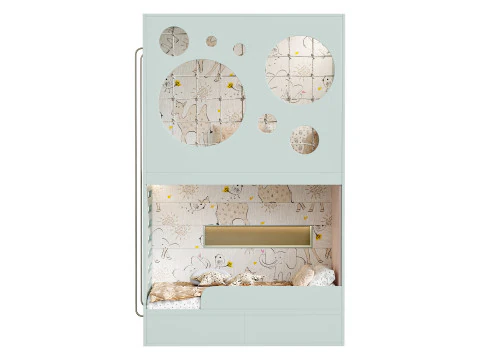 Letto a castello per bambini 4 Modello 3D