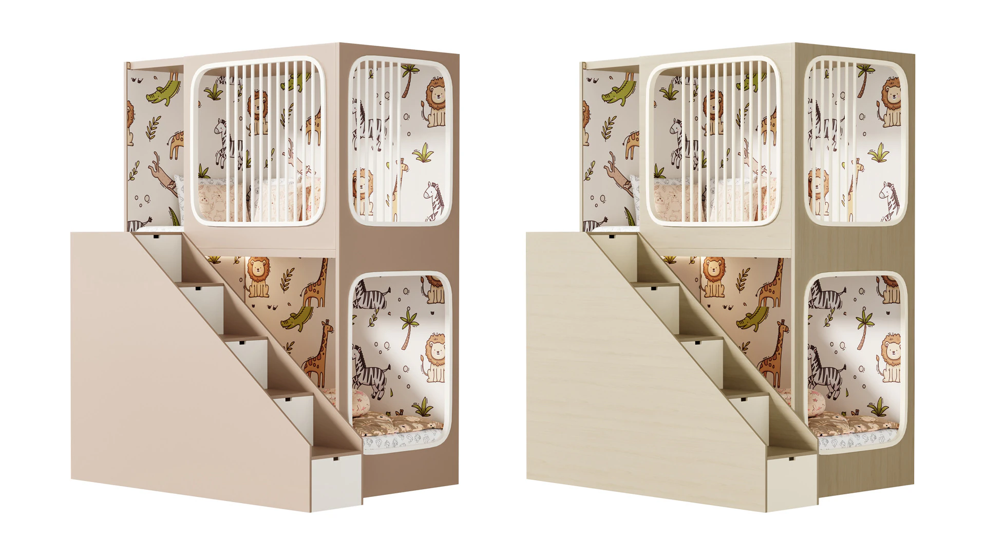 Letto a castello per bambini 5 Modello 3D .c4d .max .obj .3ds .fbx .stl .blend