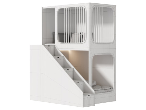 Bunk bed for kids 5 Modelo 3D