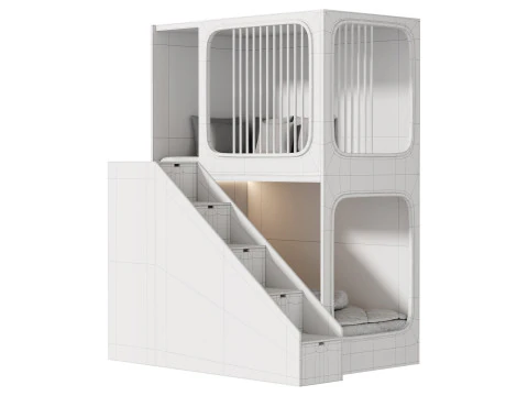 Letto a castello per bambini 5 Modello 3D