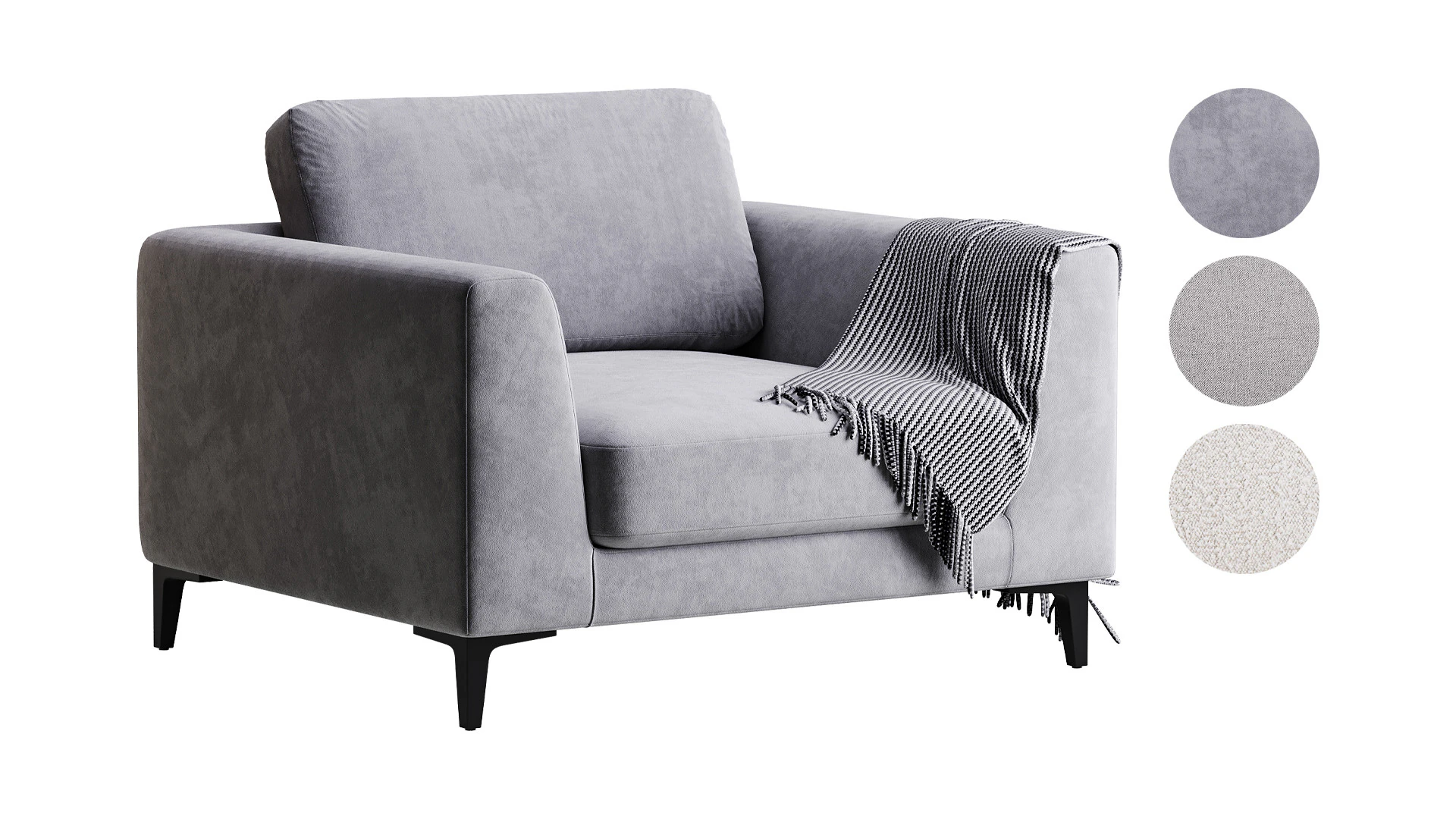 라스 안락의자 3D 모델 .c4d .max .obj .3ds .fbx .stl .blend