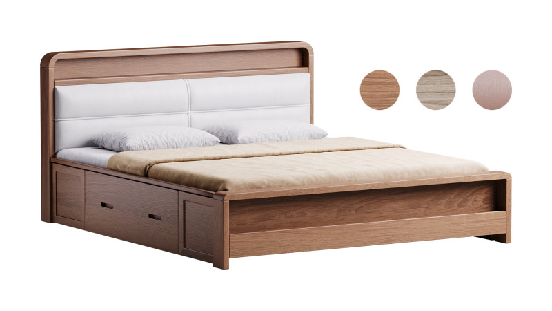 LITFAD Marco de cama bed Modelo 3D .c4d .max .obj .3ds .fbx .stl .blend