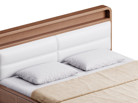 LITFAD Marco de cama bed Modelo 3D