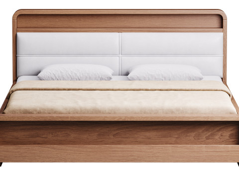LITFAD Marco de cama bed Modelo 3D