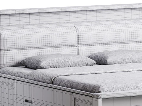 Letto LITFAD Marco de cama Modello 3D