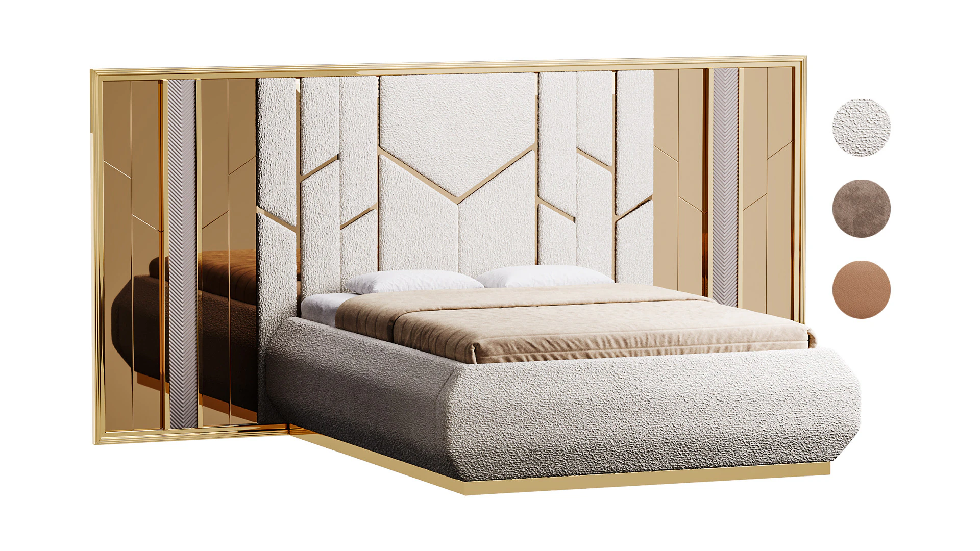 Modena Luxury Bed Room 3D Model .c4d .max .obj .3ds .fbx .stl .blend 