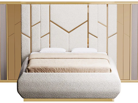 Modena Luxury Bed Room 3D Model