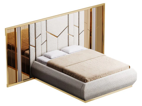 Modena Luxury Bed Room 3D Model