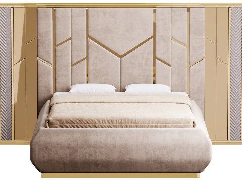 Modena Luxury Bed Room 3D Model