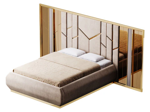 Modena Luxury Bed Room 3D Model