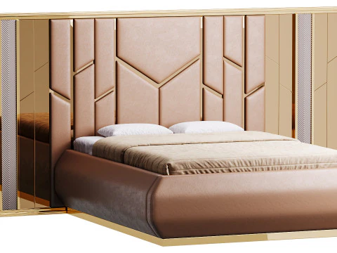 Modena Luxury Bed Room 3D Model